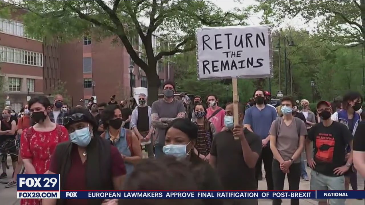 MOVE member, supporters protest use of deceased members bodies in research