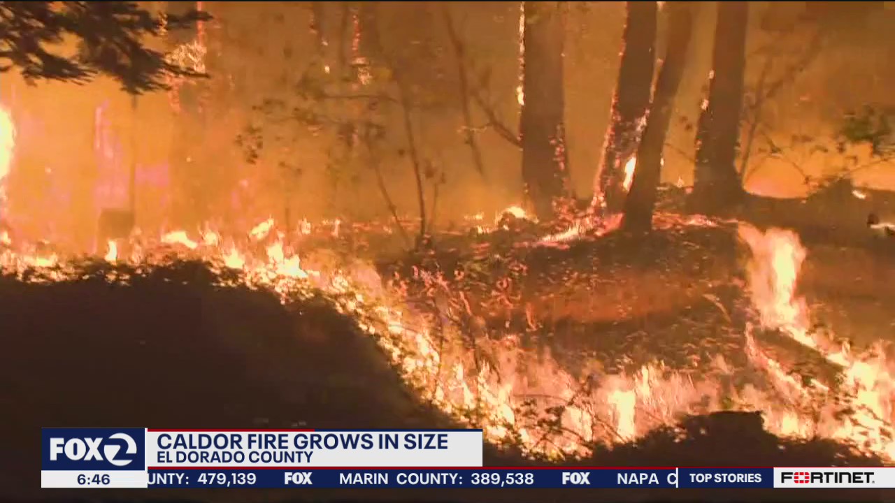 Caldor Fire exploded in size overnight