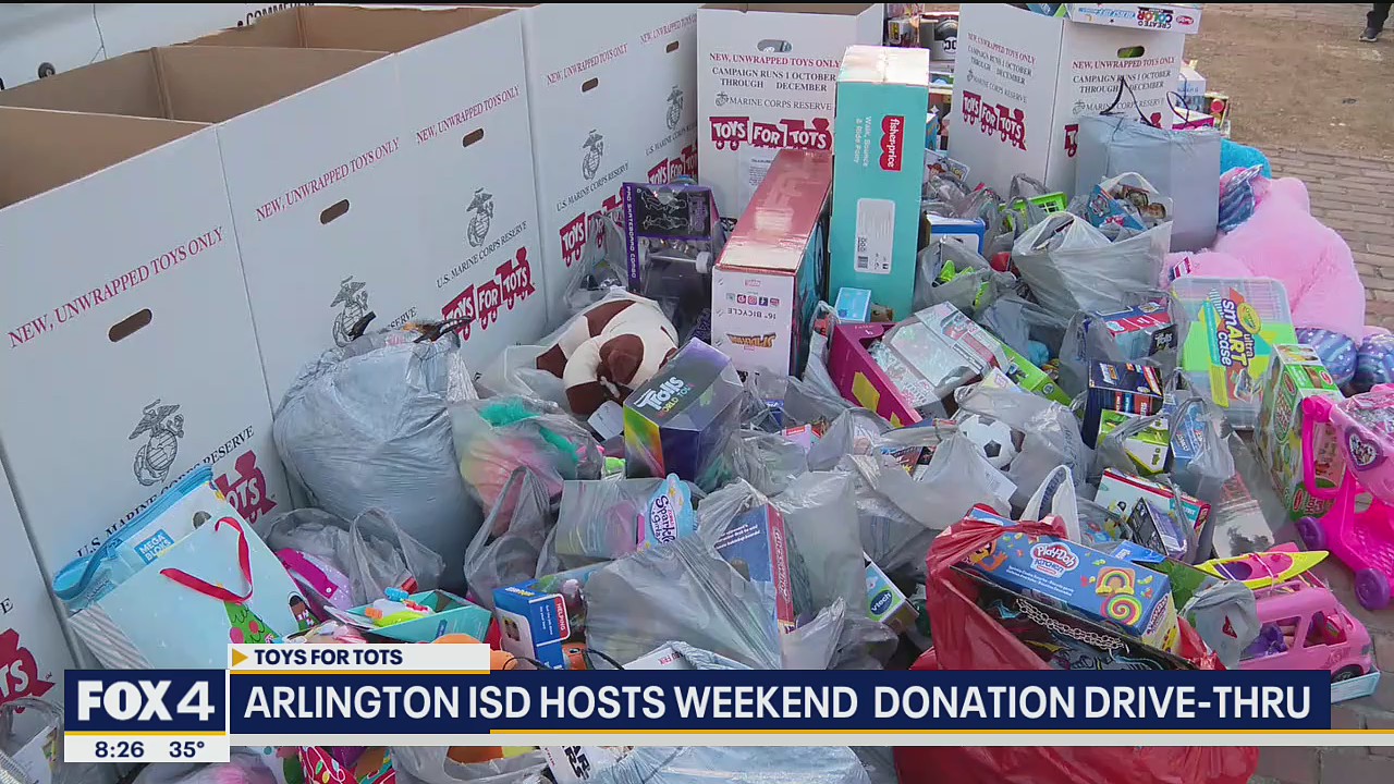 Arlington ISD hosting weekend Toys for Tots donation drive-thru