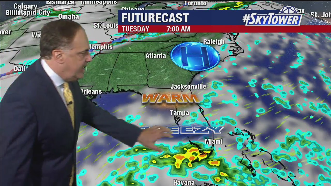 Monday night weathercast