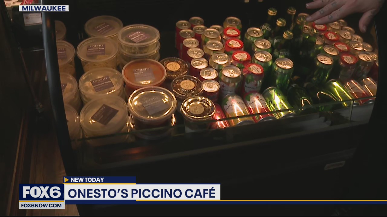 Bakery and marketplace items available at Onesto's Piccino Cafe