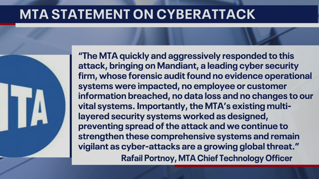 MTA hit by cyberattack
