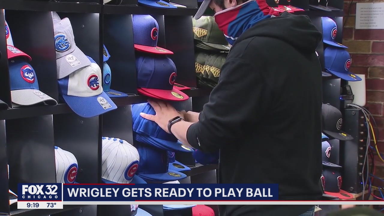 Wrigley gets ready to play ball