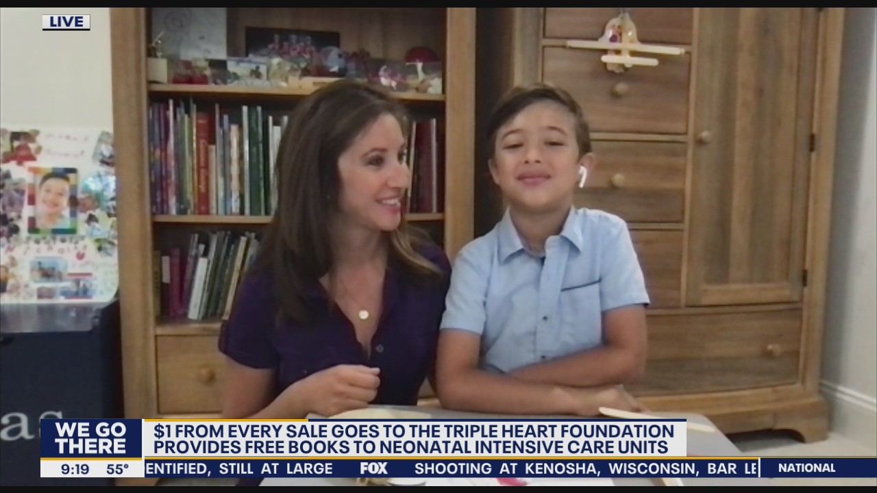 7-year-old creates wooden airplane business to raise money for Triple Heart Foundation