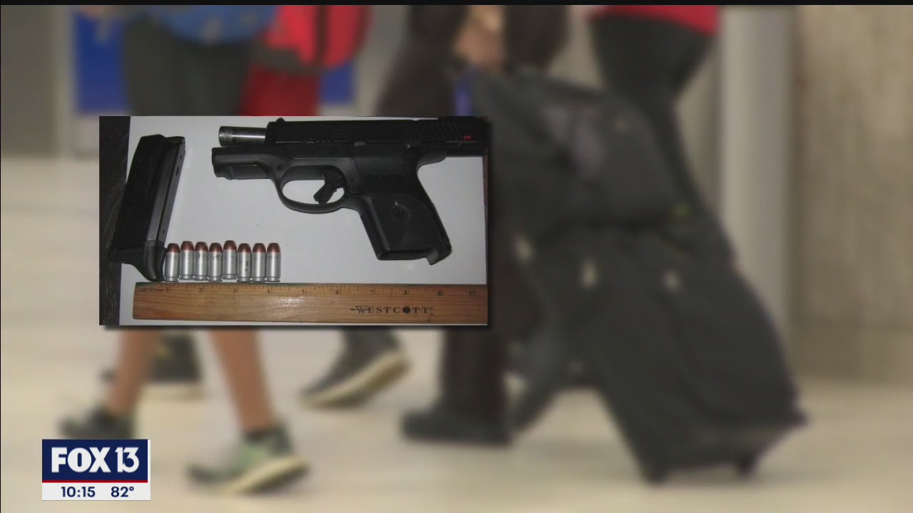 More firearms going through airport security