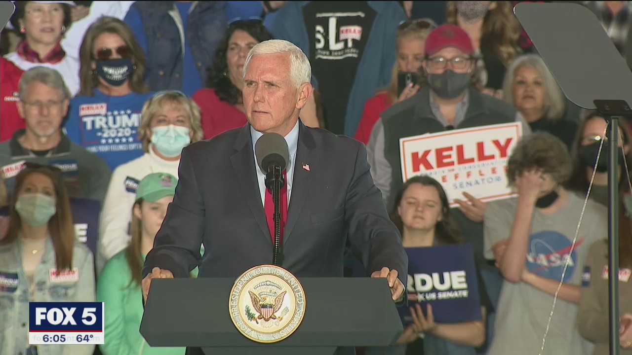 Pence hosts rallies for GOP senators