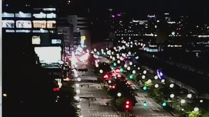 Driver rams police