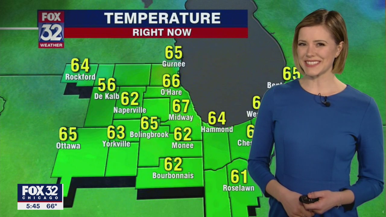 6 p.m. forecast for Chicagoland on March 9