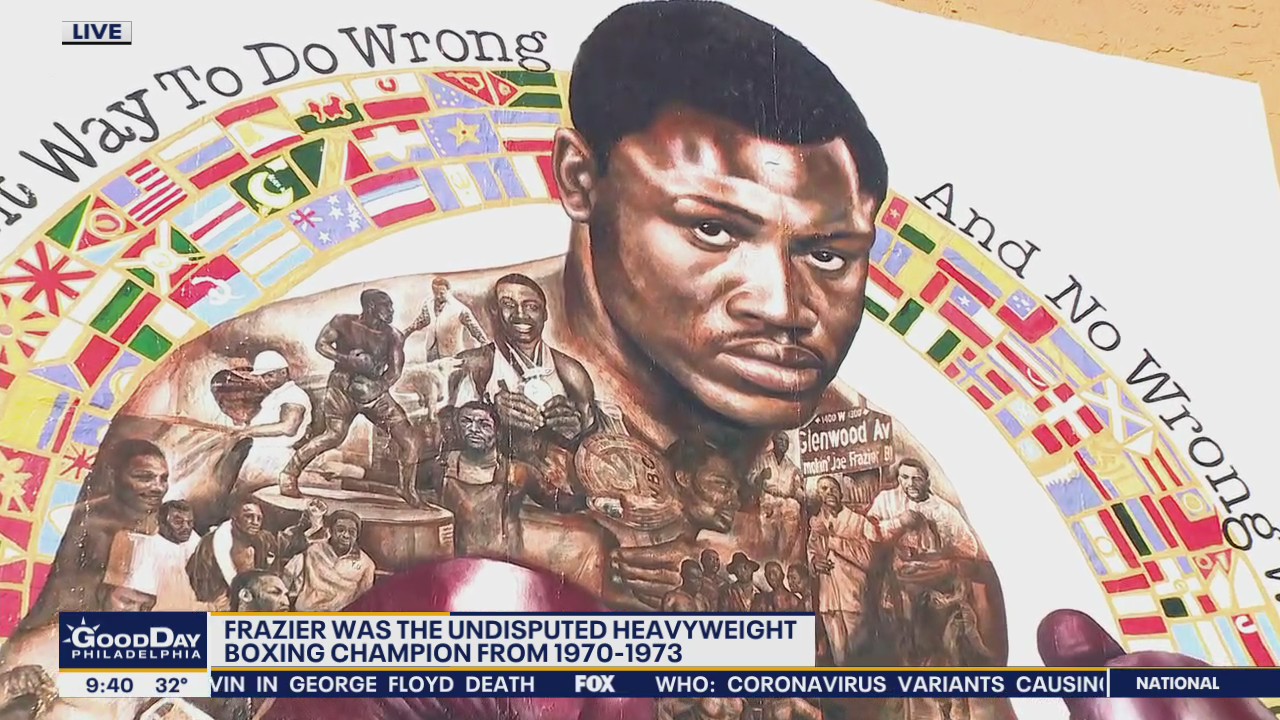 Joe Frazier mural being dedicated on 50th anniversary of "Fight of the Century"