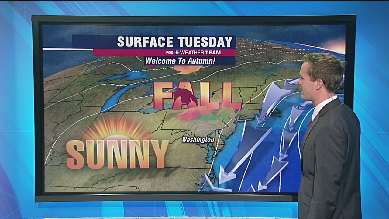 FOX 5 Weather forecast for Tuesday, September 22