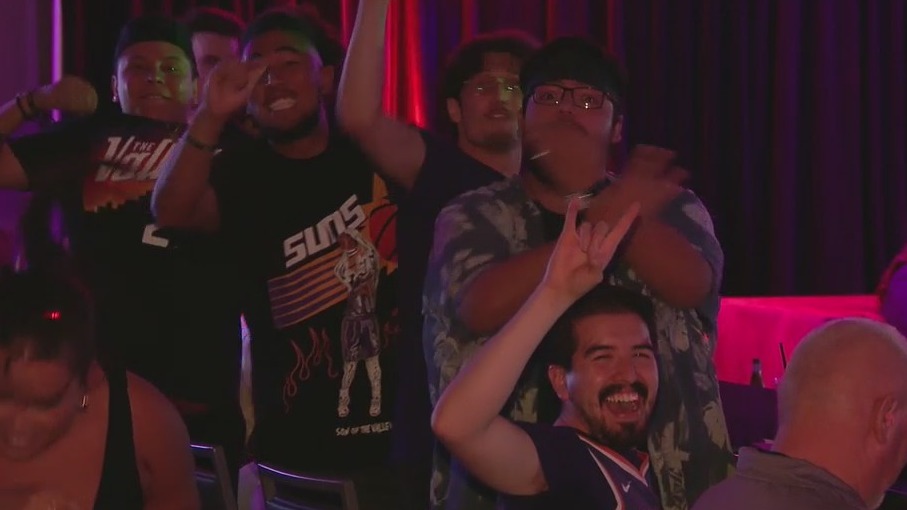 Phoenix Suns fans rally after team wins Game 1 of NBA Finals