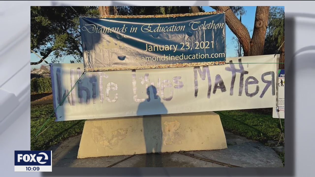 White Lives Matter banner removed from Union City intersection