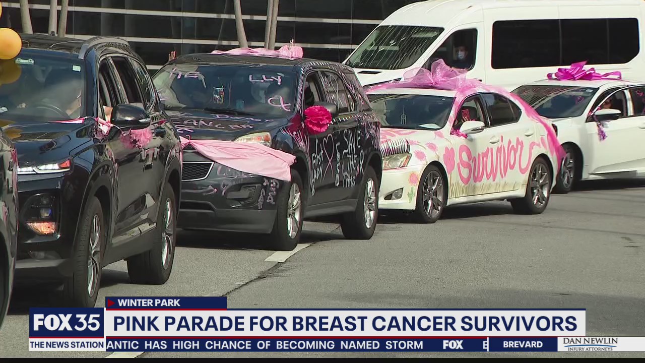 Pink parade for breast cancer survivors