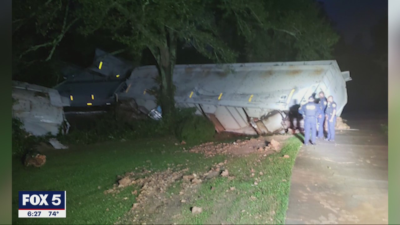 Residents return home after train derailment, fire