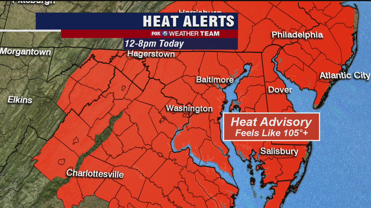 Heat Advisories expanded across metro regions Wednesday
