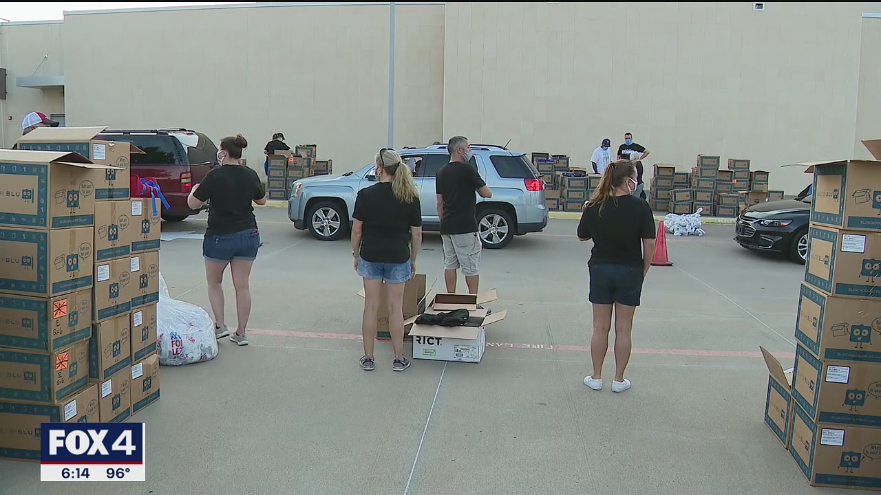 Mansfield ISD hosts annual back-to-school bash as drive-thru event