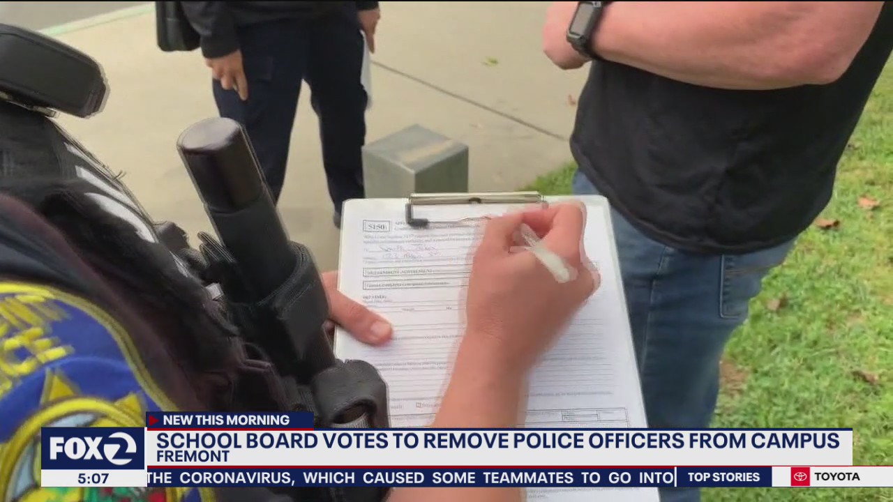 Fremont board votes to remove police officers from campus