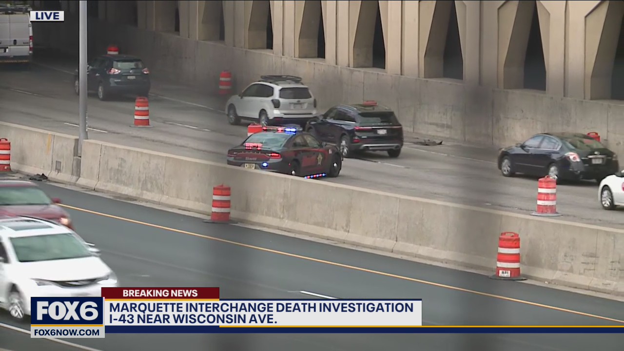 Death investigation in Marquette Interchange, I-43 SB closed at National