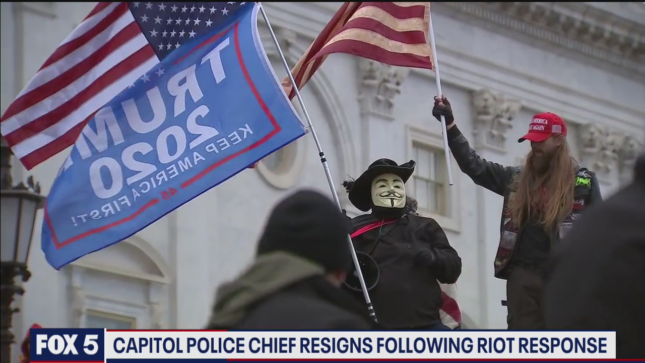 Capitol Police chief resigns following riot response