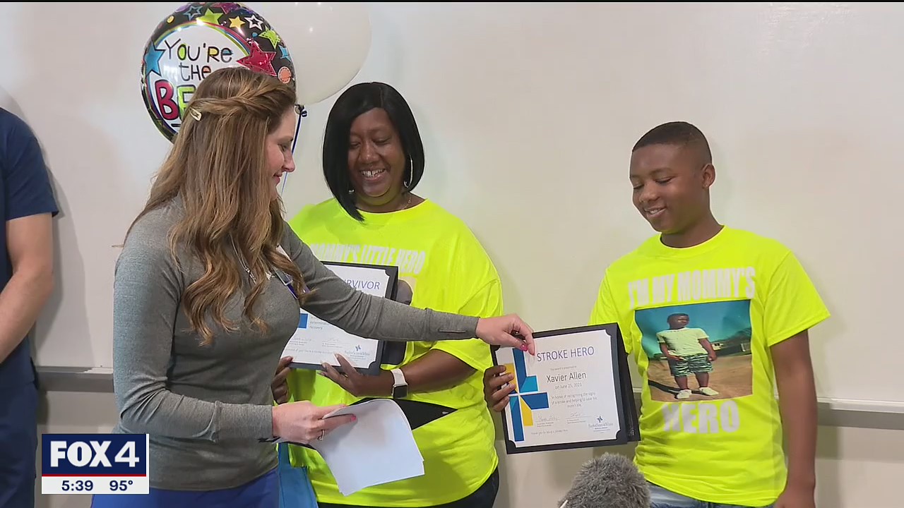 McKinney 13-year-old credited with helping save his mother's life for the second time