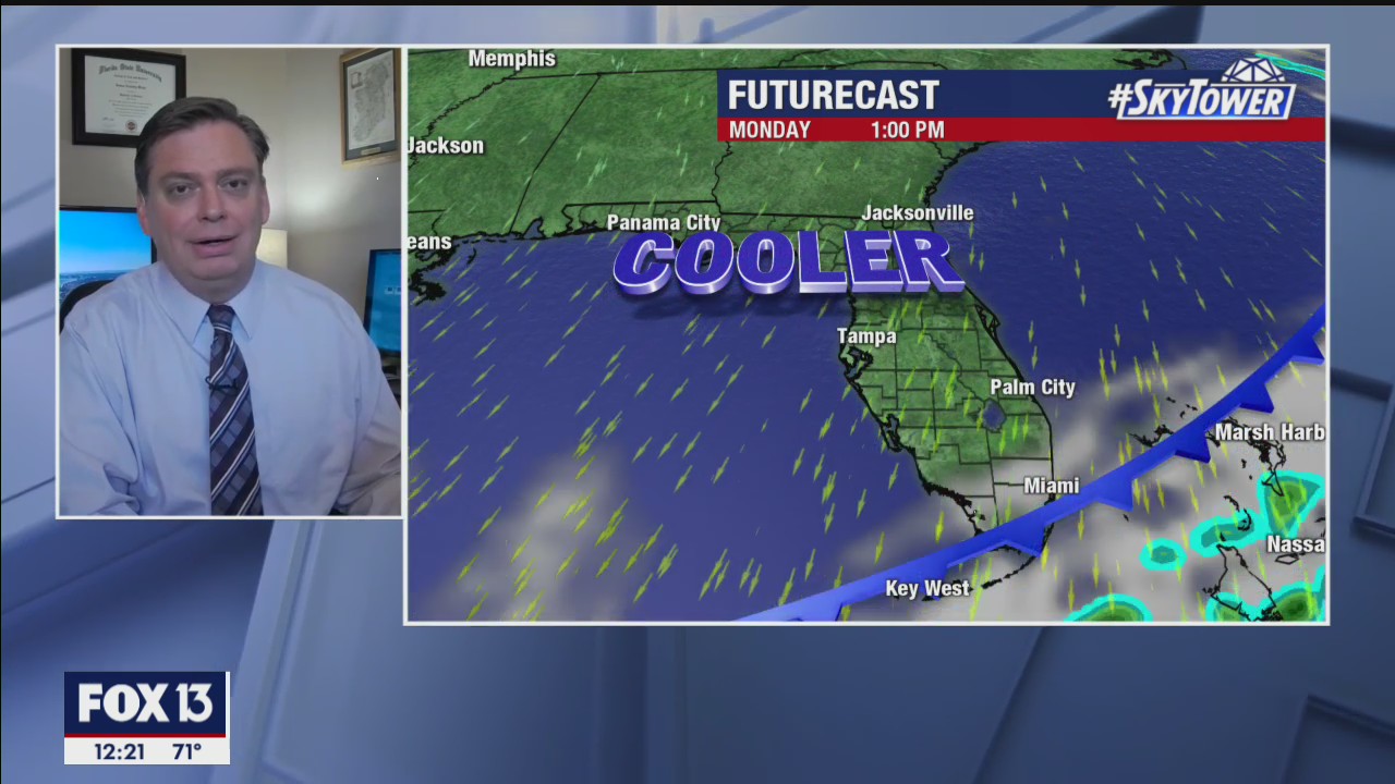 Monday afternoon forecast