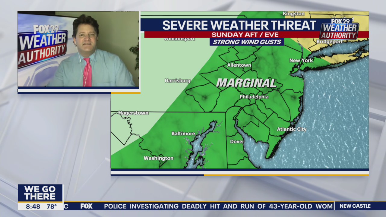 Weather Authority: Warm, sunny Sunday with chance of p.m. storms