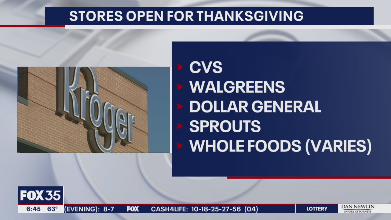 Stores open on Thanksgiving