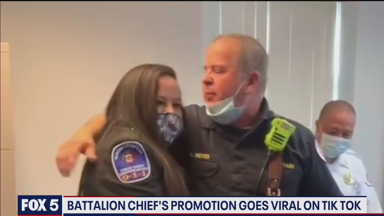 Alexandria fire battalion chief promotion goes viral