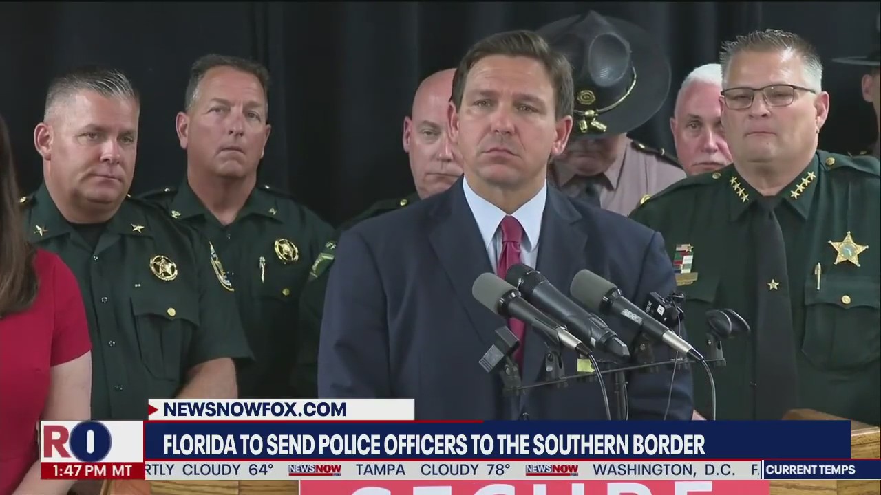 Border crisis: DeSantis sending officers to help at the southern border in Arizona & Texas