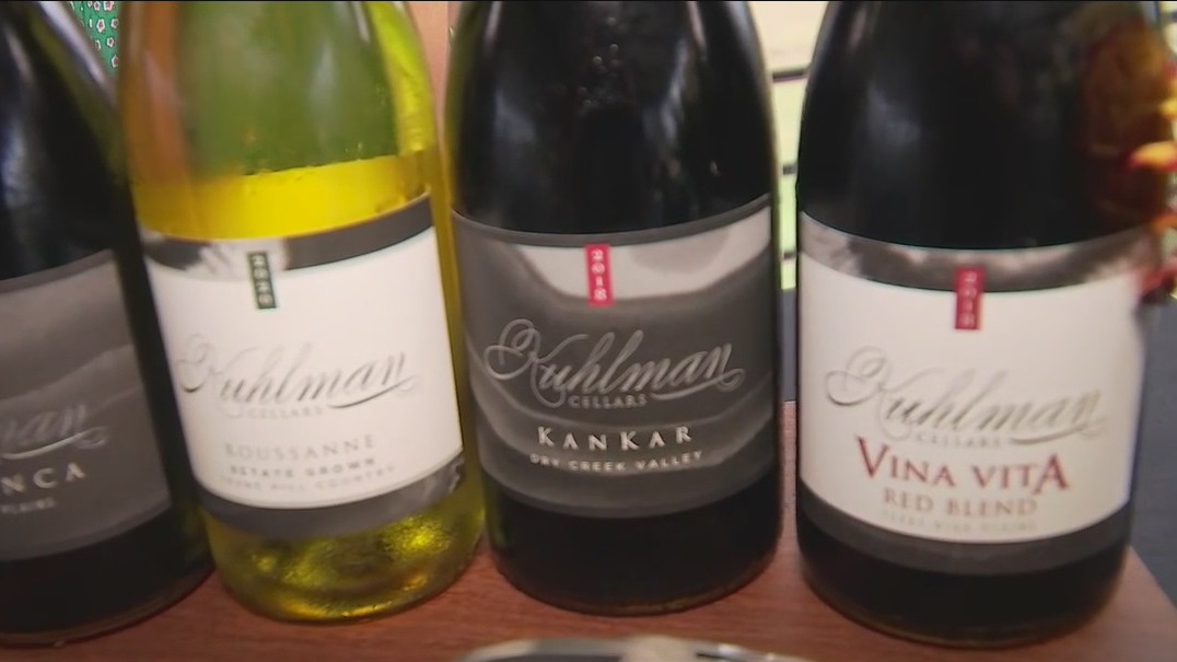 Final step in Old World winemaking process at Kuhlman Cellars