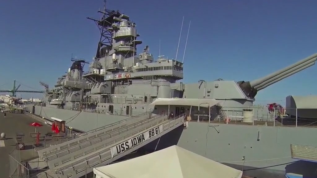 Memorial Day Remembrance ceremony on ISS Iowa in San Pedro