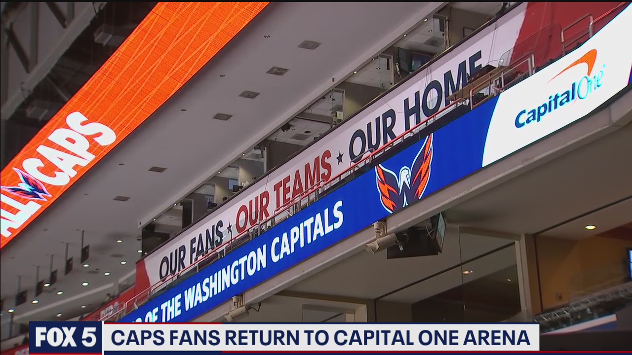 Fans return to Capital One Arena for hockey