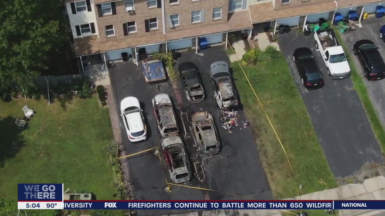 Investigation underway after fires damage 6 cars in Mount Laurel driveway