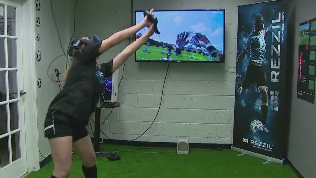 Virtual reality soccer training