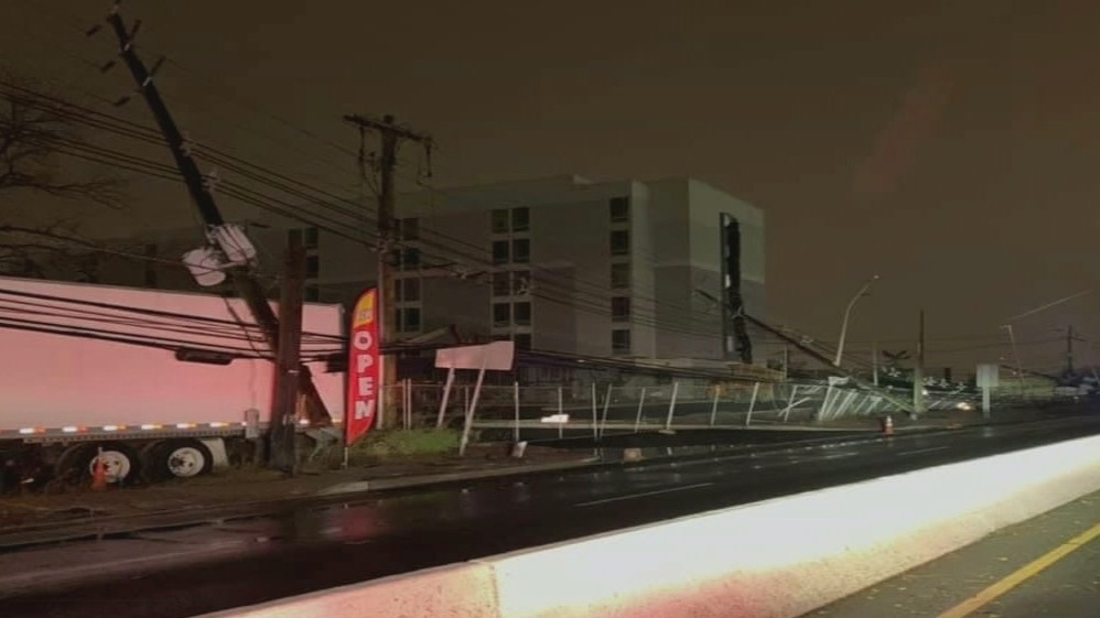 Storm damage in NY and NJ