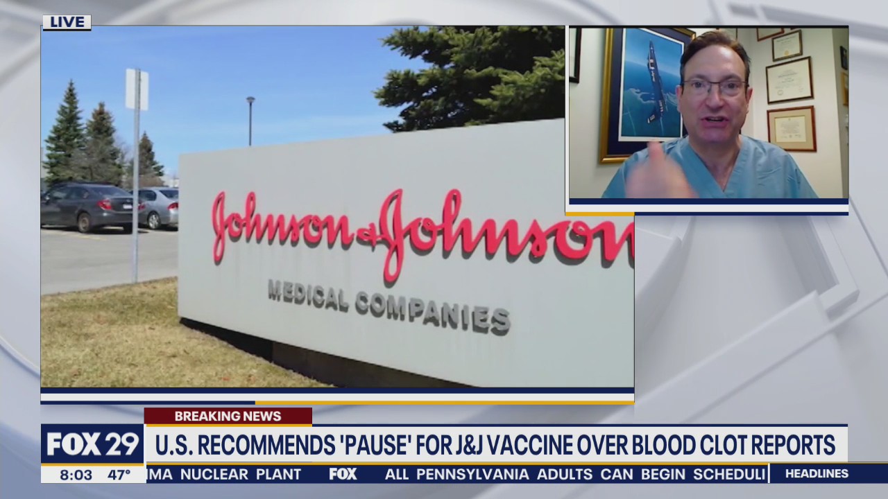 U.S. recommends 'pause' for Johnson and Johnson vaccine over blood clots reports