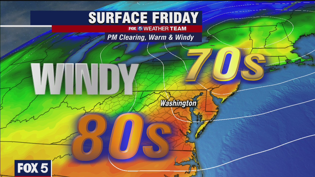 FOX 5 Weather forecast for Friday, March 26