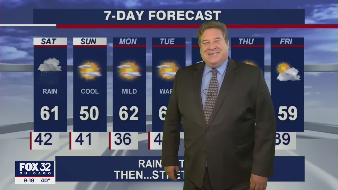 10 p.m. forecast for Chicagoland on March 26