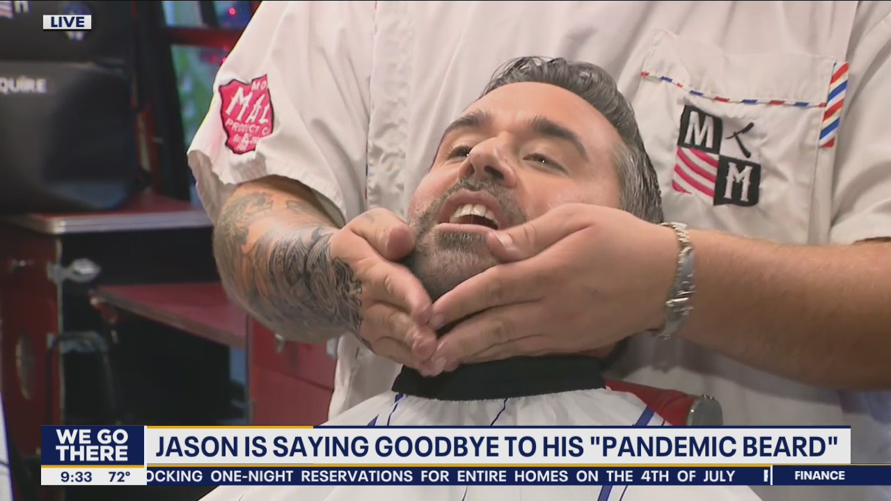 Jason Martinez gets ready to say goodbye to his 'pandemic beard'