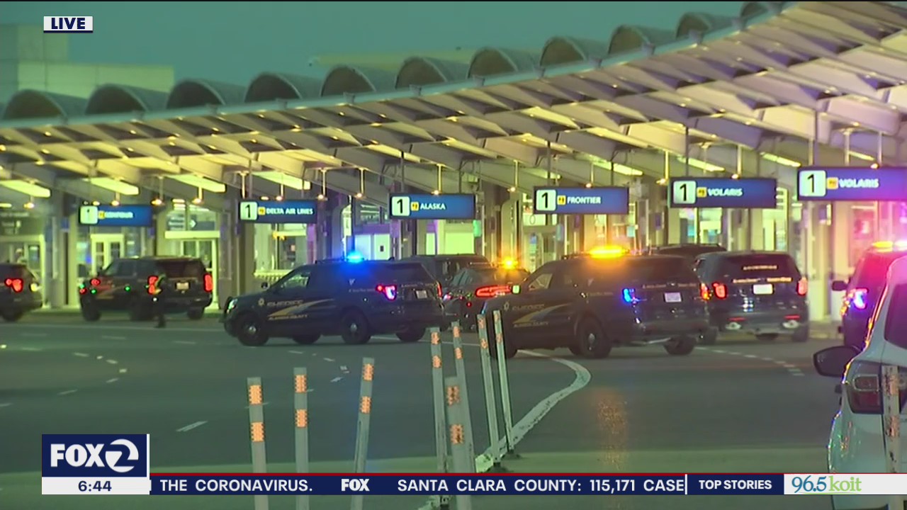 Police activity at Oakland airport