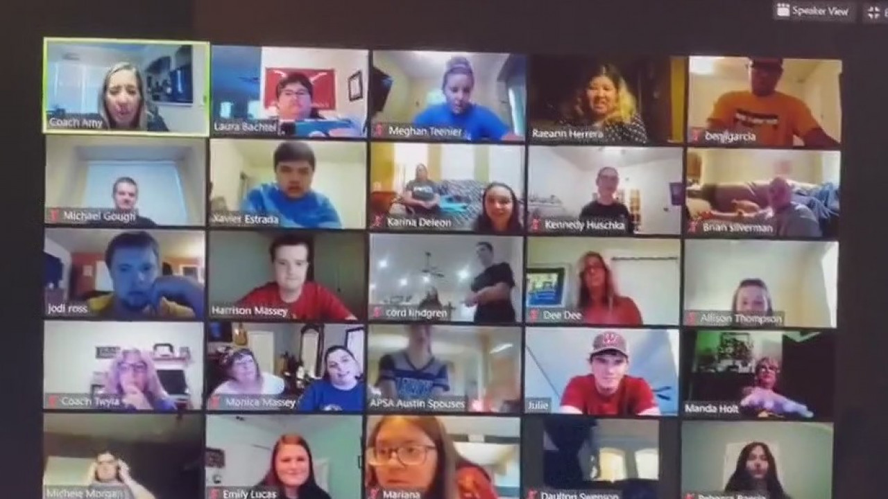 Pflugerville ISD Special Olympics holds its first "virtual dance party."