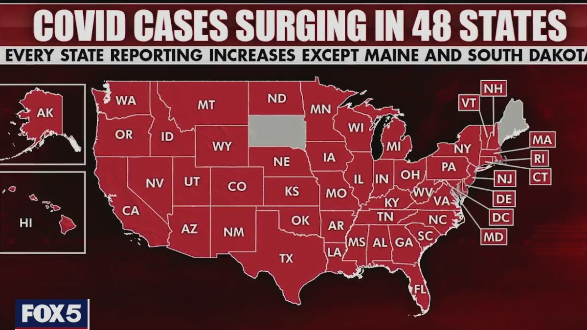 COVID cases on the rise nationwide
