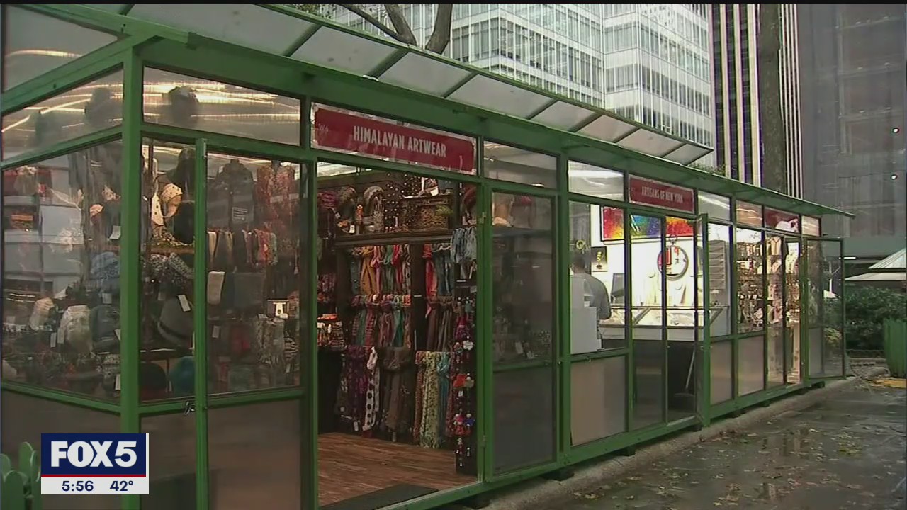Opening day of Bryant Park's Winter Village