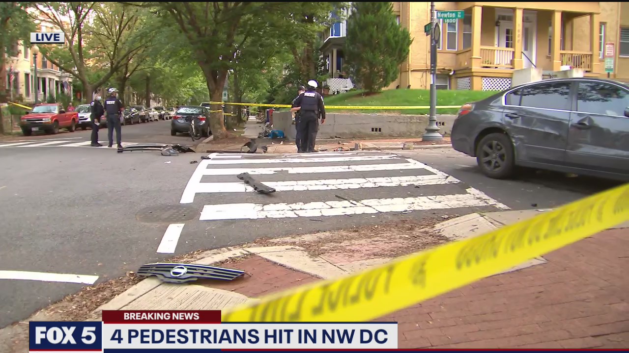 Pedestrians hit in NW DC
