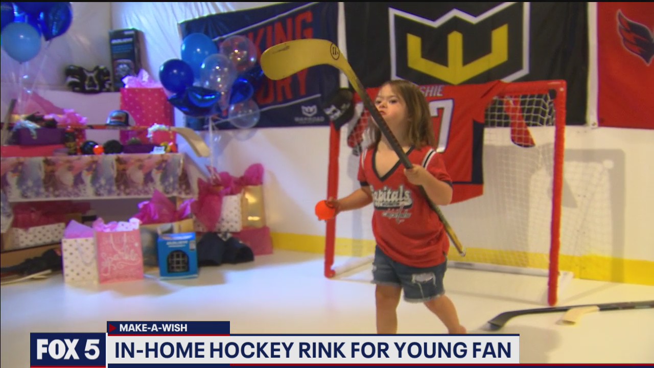Make-A-Wish builds in-home hockey rink for 6-year-old Capitals fan