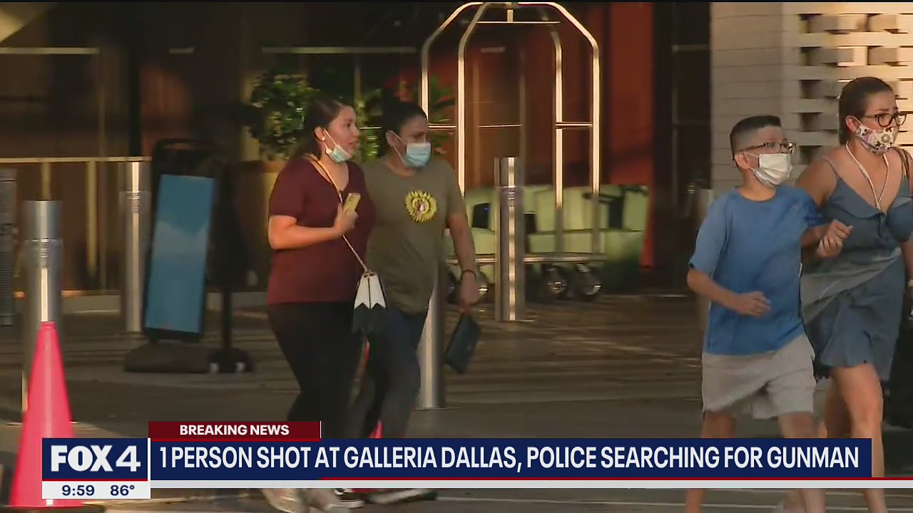 Gunman at-large after one person shot at Galleria Dallas Mall