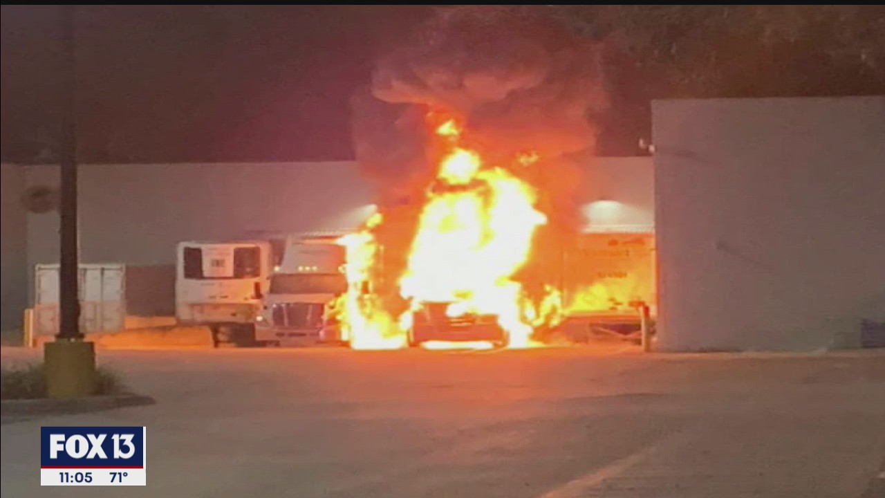 Explosion at Walmart loading docks