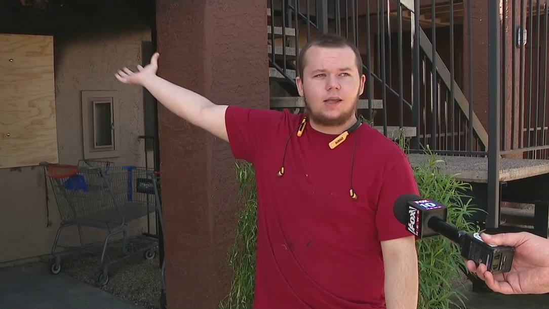 Witness recounts apartment fire in Maryvale that left man seriously hurt