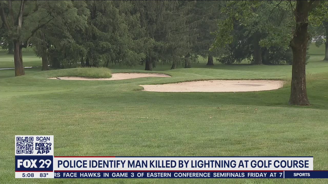Man killed by lightning strike on New Jersey golf course identified