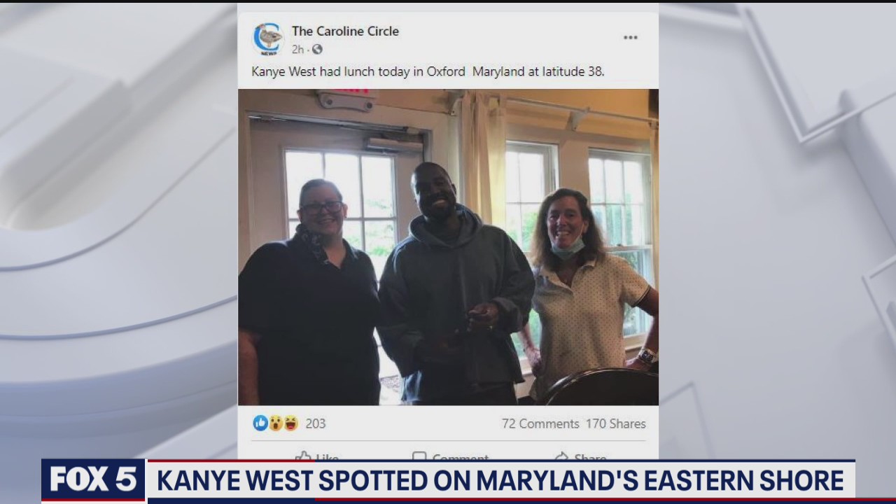 Kanye West spotted in Maryland